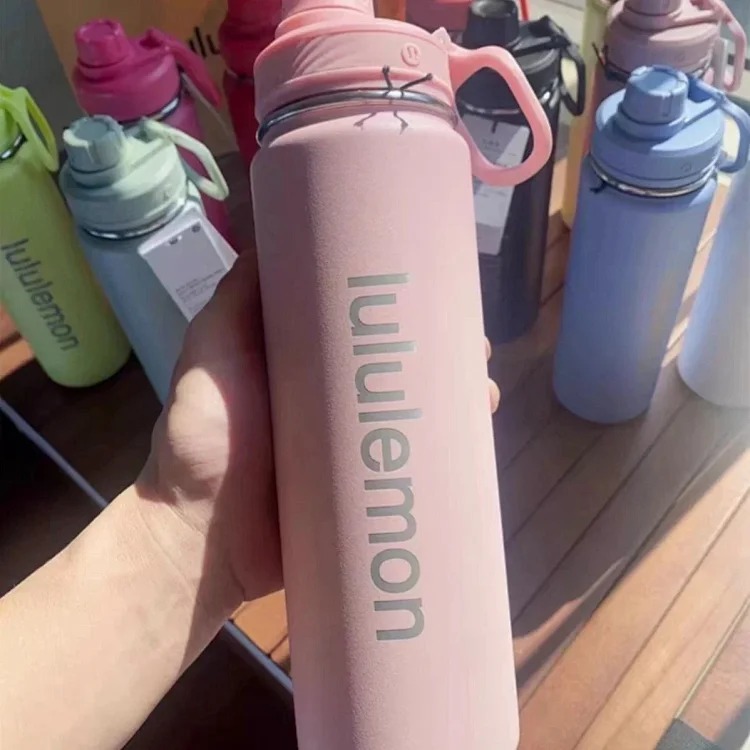 Lulu Sports Water Bottle Outdoor Insulated Cup Yoga Water Cup 710ML Large Capacity for Men and Women