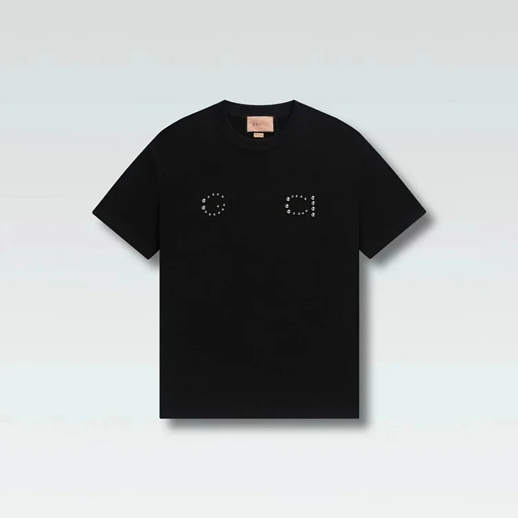 Gucci Ceiling Correct G Gujia 2 New Double G Belt Letter Print Mens and Womens Short Sleeve T-Shirts in Variety(pic11) Gucci Ceiling Correct G Gujia 2 New Double G Belt Letter Print Men's and Women's Short Sleeve T-Shirts in Variety