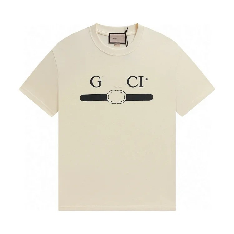 Gucci Ceiling Correct G Gujia 2 New Double G Belt Letter Print Mens and Womens Short Sleeve T-Shirts in Variety(pic16) Gucci Ceiling Correct G Gujia 2 New Double G Belt Letter Print Men's and Women's Short Sleeve T-Shirts in Variety