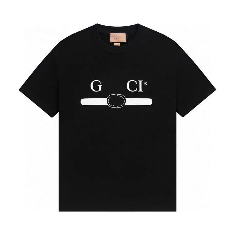 Gucci Ceiling Correct G Gujia 2 New Double G Belt Letter Print Mens and Womens Short Sleeve T-Shirts in Variety(pic17) Gucci Ceiling Correct G Gujia 2 New Double G Belt Letter Print Men's and Women's Short Sleeve T-Shirts in Variety
