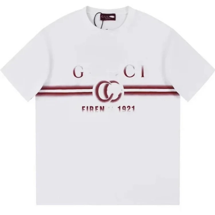 Gucci Ceiling Correct G Gujia 2 New Double G Belt Letter Print Mens and Womens Short Sleeve T-Shirts in Variety(pic25) Gucci Ceiling Correct G Gujia 2 New Double G Belt Letter Print Men's and Women's Short Sleeve T-Shirts in Variety