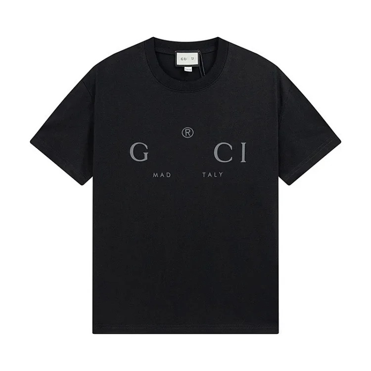 Gucci Ceiling Correct G Gujia 2 New Double G Belt Letter Print Mens and Womens Short Sleeve T-Shirts in Variety(pic5) Gucci Ceiling Correct G Gujia 2 New Double G Belt Letter Print Men's and Women's Short Sleeve T-Shirts in Variety
