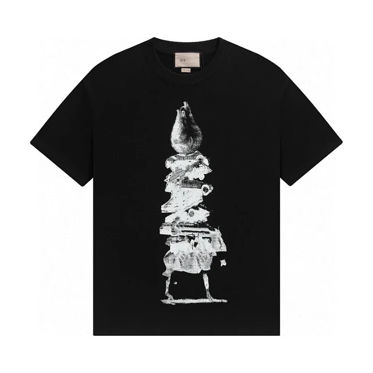 Gucci Ceiling Correct G Gujia 2 New Double G Belt Letter Print Mens and Womens Short Sleeve T-Shirts in Variety(pic9) Gucci Ceiling Correct G Gujia 2 New Double G Belt Letter Print Men's and Women's Short Sleeve T-Shirts in Variety