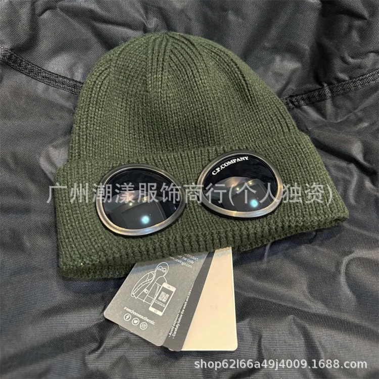 C.P. Company New cp pilot autumn and winter knitted hat ins men and women warm Korean couple versatile wool company hat image 4