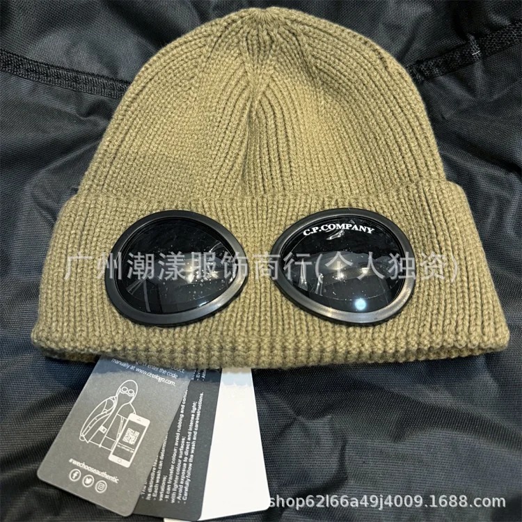 C.P. Company New cp pilot autumn and winter knitted hat ins men and women warm Korean couple versatile wool company hat image 5