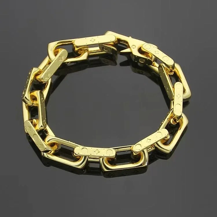 Cross-border e-commerce hot product bamboo quenching Cuban bracelet titanium steel retro hip-hop couple series color matching bracelet