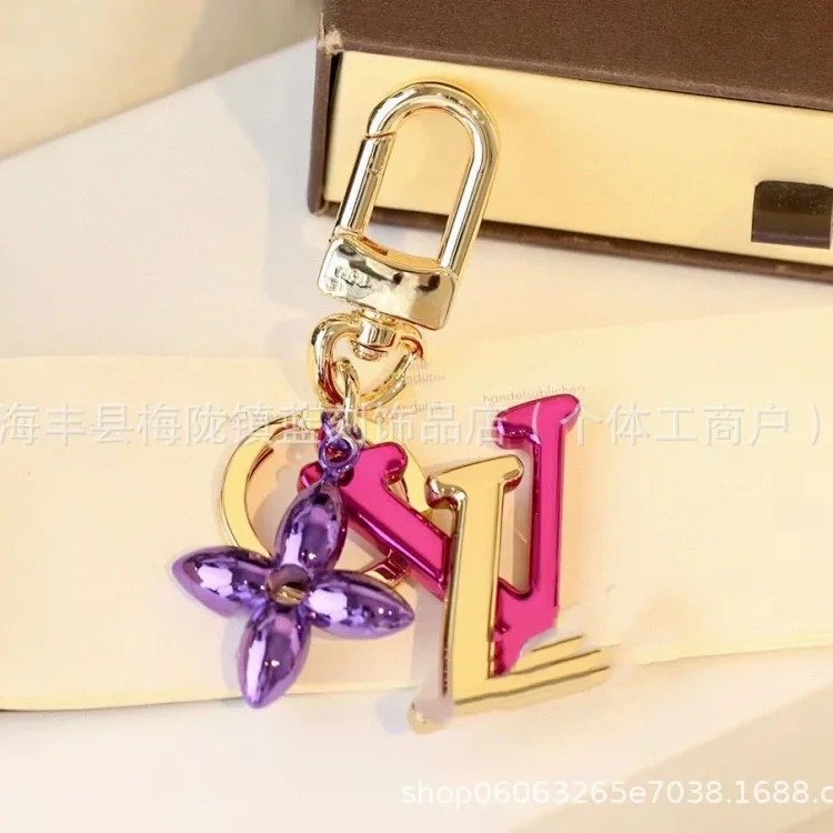Macaron color key chain pendant gift high-end light luxury pendant bag decoration pendant heavy industry