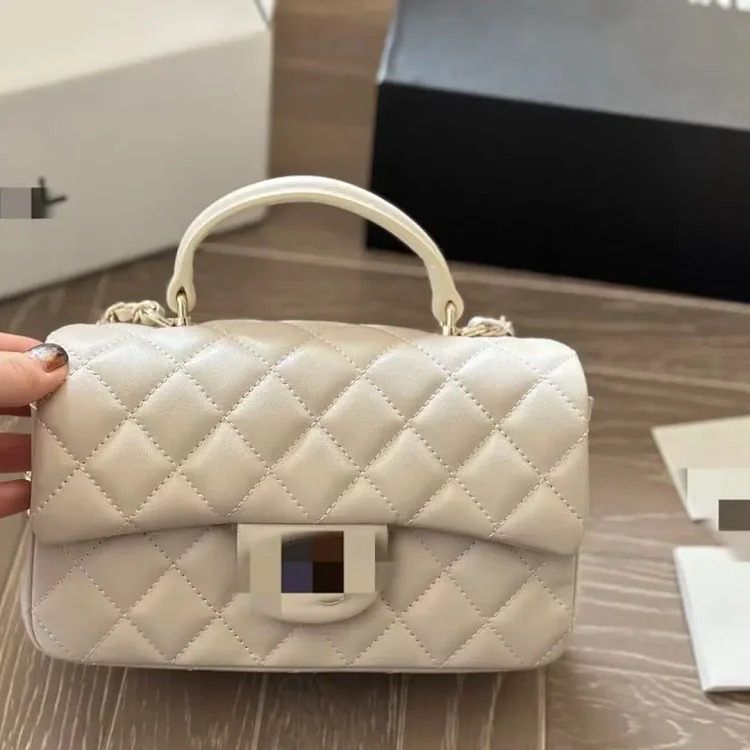 Gold Label Bag Feminine Diamond Shoulder Bag Chain Crossbody Bag