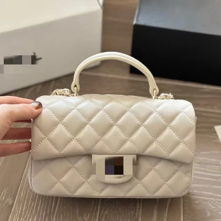 Gold Label Bag Feminine Diamond Shoulder Bag Chain Crossbody Bag