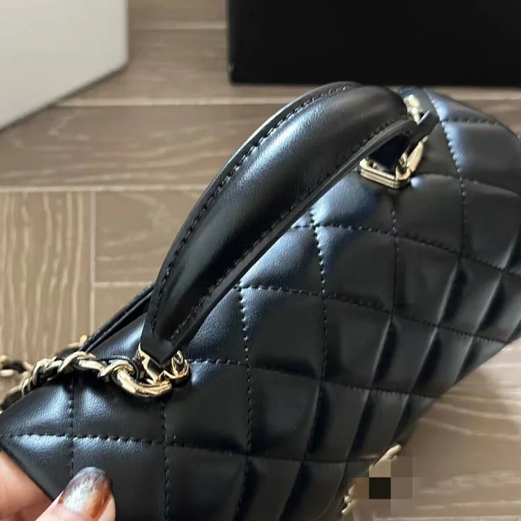 Gold Label Bag Feminine Diamond Shoulder Bag Chain Crossbody Bag