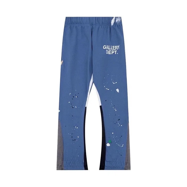 Dep hand-painted splash-ink stitching drawstring high street casual sweatpants