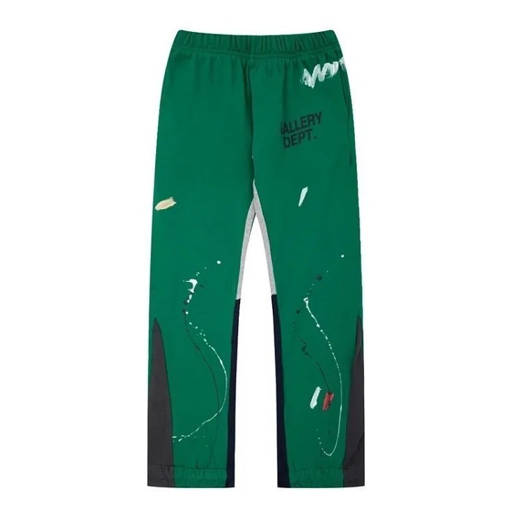 Dep hand-painted splash-ink stitching drawstring high street casual sweatpants