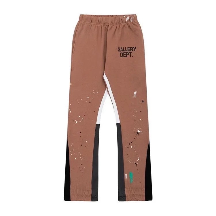 Dep hand-painted splash-ink stitching drawstring high street casual sweatpants