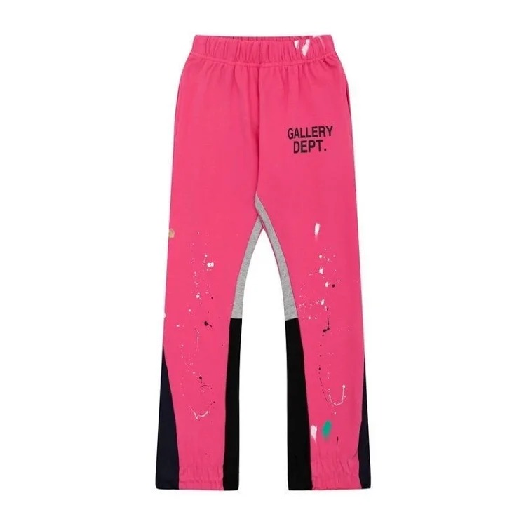 Dep hand-painted splash-ink stitching drawstring high street casual sweatpants