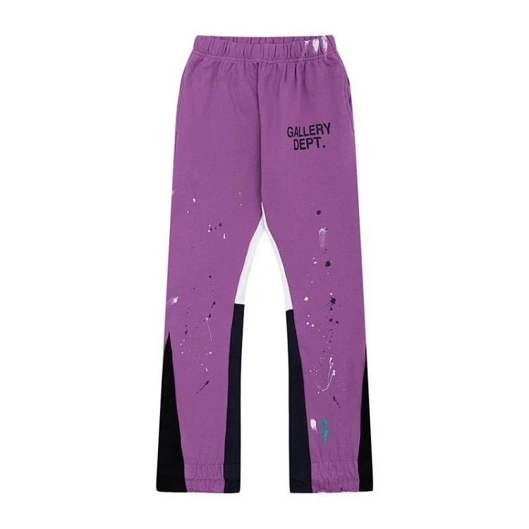 Dep hand-painted splash-ink stitching drawstring high street casual sweatpants