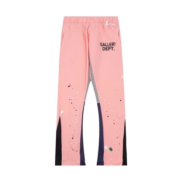 Dep hand-painted splash-ink stitching drawstring high street casual sweatpants