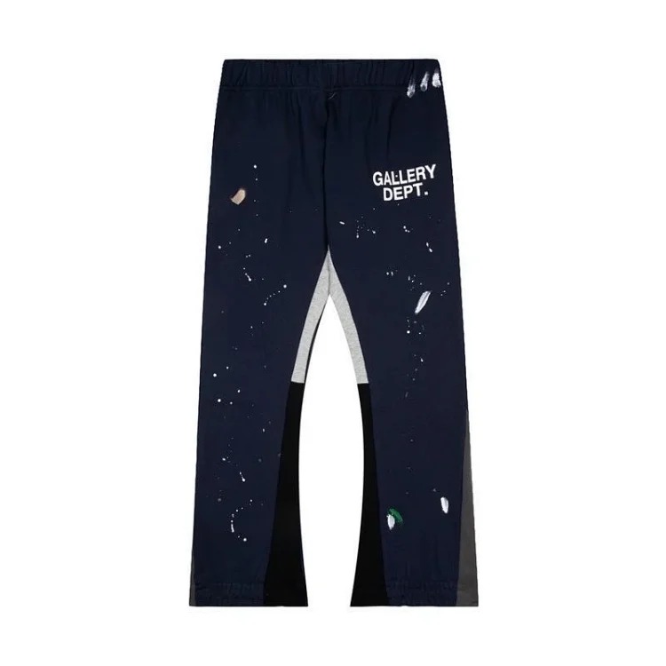 Dep hand-painted splash-ink stitching drawstring high street casual sweatpants