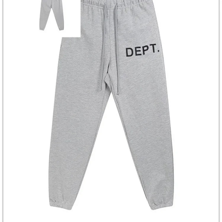 Dep hand-painted splash-ink stitching drawstring high street casual sweatpants