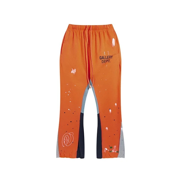 Dep hand-painted splash-ink stitching drawstring high street casual sweatpants