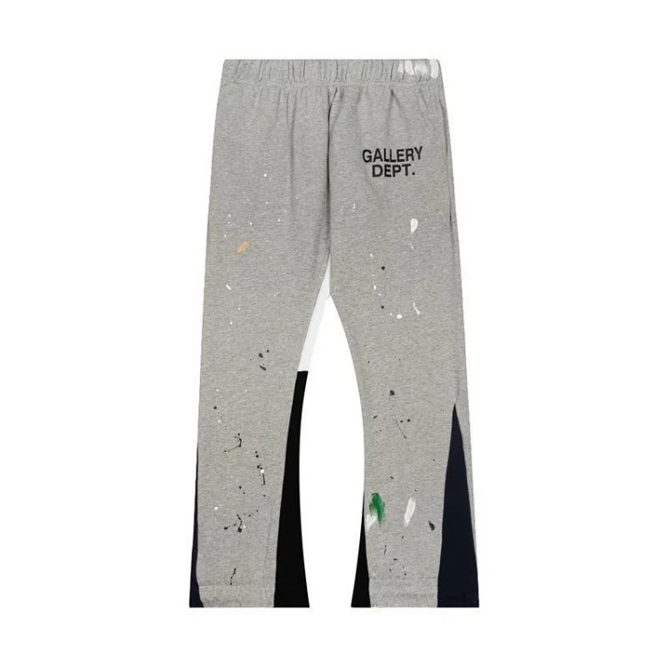 Dep hand-painted splash-ink stitching drawstring high street casual sweatpants