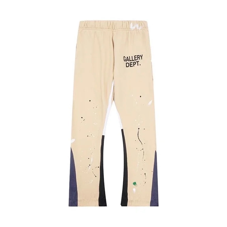 Dep hand-painted splash-ink stitching drawstring high street casual sweatpants