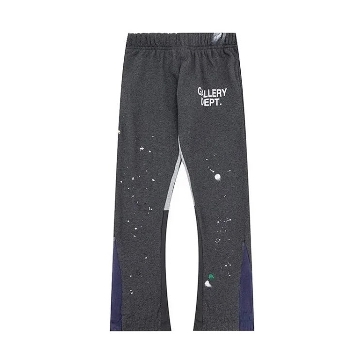 Dep hand-painted splash-ink stitching drawstring high street casual sweatpants