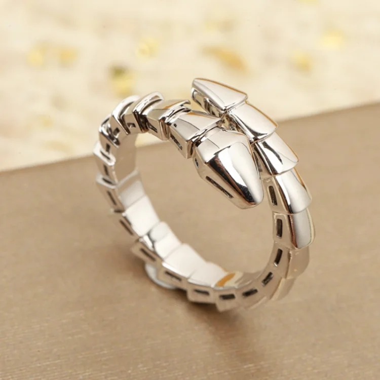 BVLG RING 925 SILVER CNC narrow of the snake glossy ring