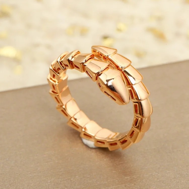 BVLG RING 925 SILVER CNC narrow of the snake glossy ring