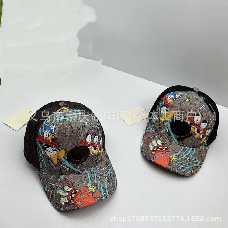 New correct letter baseball cap for women European and American foreign trade printed sun visor men's peaked cap