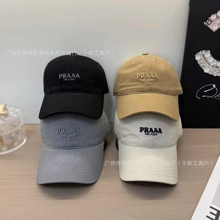 Internet celebrity solid color baseball cap new large head circumference baseball cap deep top large wide brim letter embroidered peaked cap wholesale