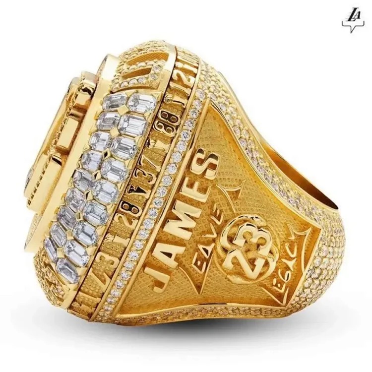 2020 Los Angeles Lakers sports championship ring men's accessories alloy diamond fan commemorative image 5