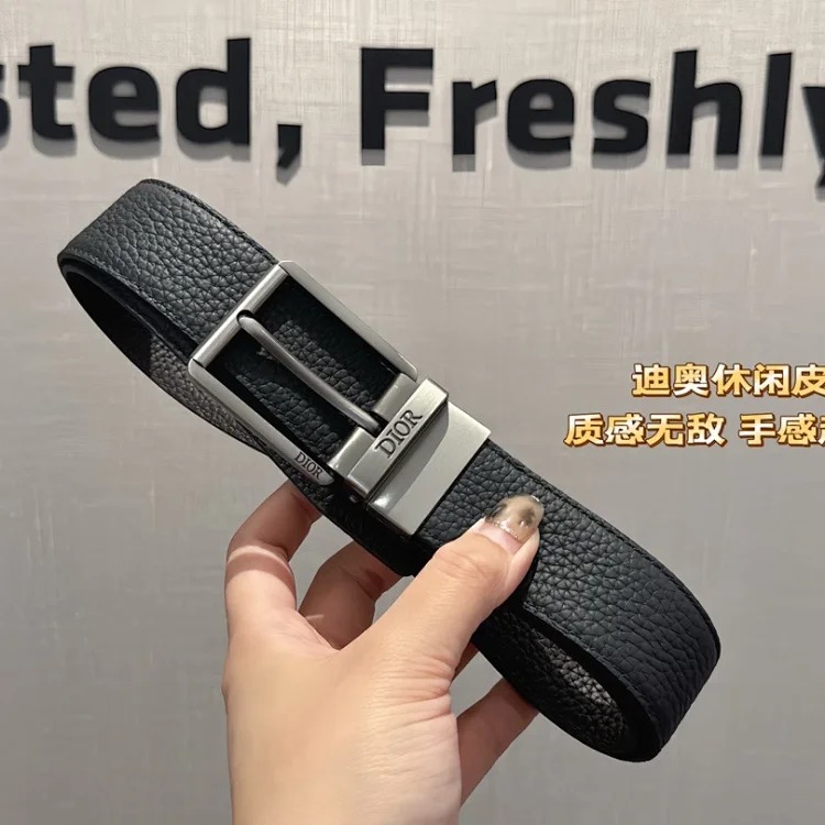 Gucci New interlocking G buckle, the latest automatic buckle, PVC with first-layer cowhide, classic pattern pull design belt, men's