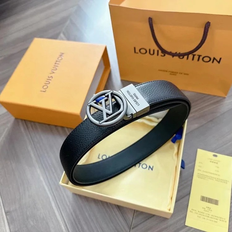 Gucci New interlocking G buckle, the latest automatic buckle, PVC with first-layer cowhide, classic pattern pull design belt, men's