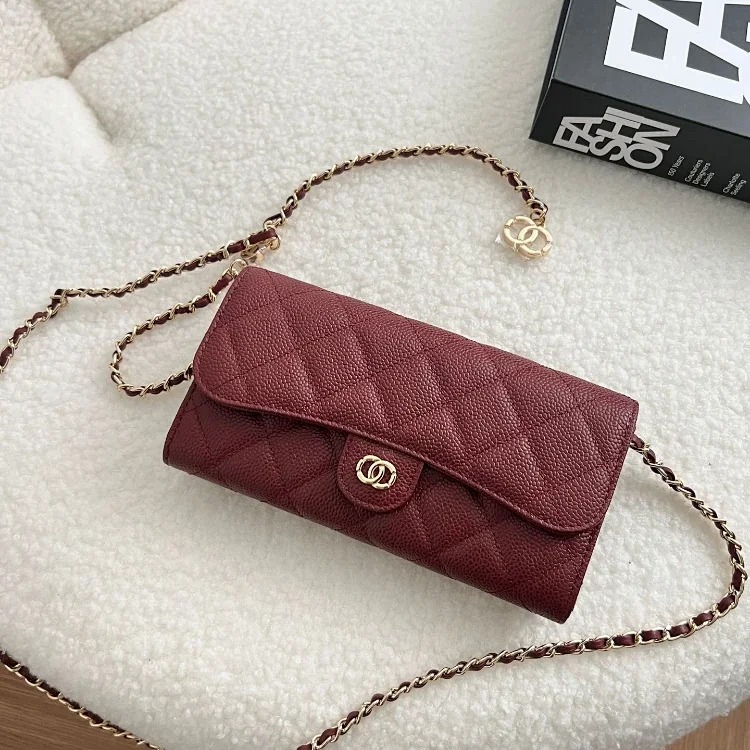 XNE Xiaoxiangfeng Caviar versatile mini shoulder crossbody rhombus chain bag -5797