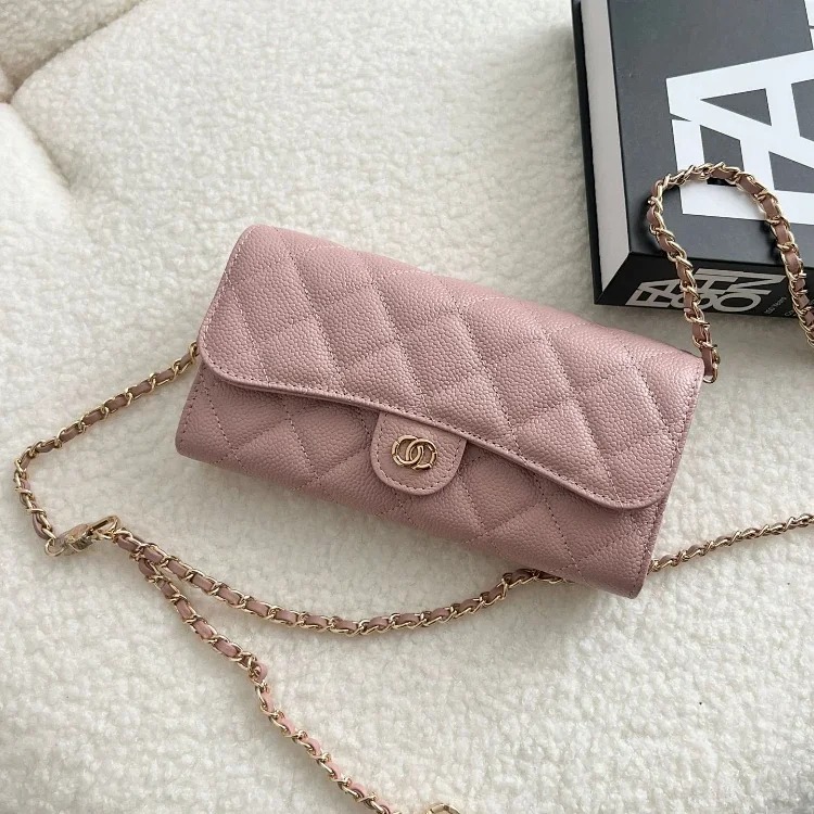 XNE Xiaoxiangfeng Caviar versatile mini shoulder crossbody rhombus chain bag -5797