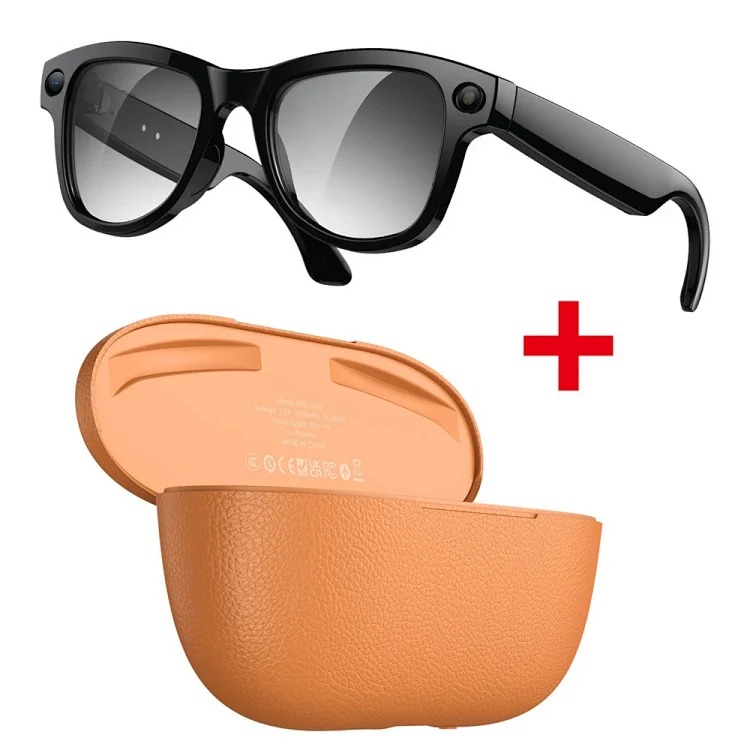 M02 Ultra black technology 8 million pixels reversible charging compartment smart glasses wifi viewing picture recognition translation
