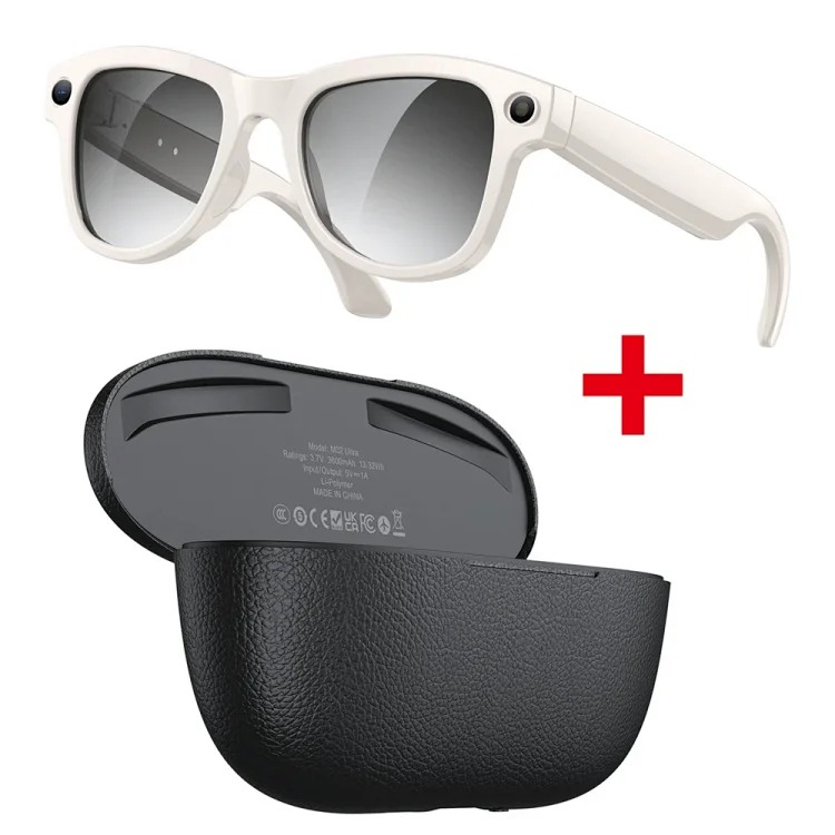 M02 Ultra black technology 8 million pixels reversible charging compartment smart glasses wifi viewing picture recognition translation
