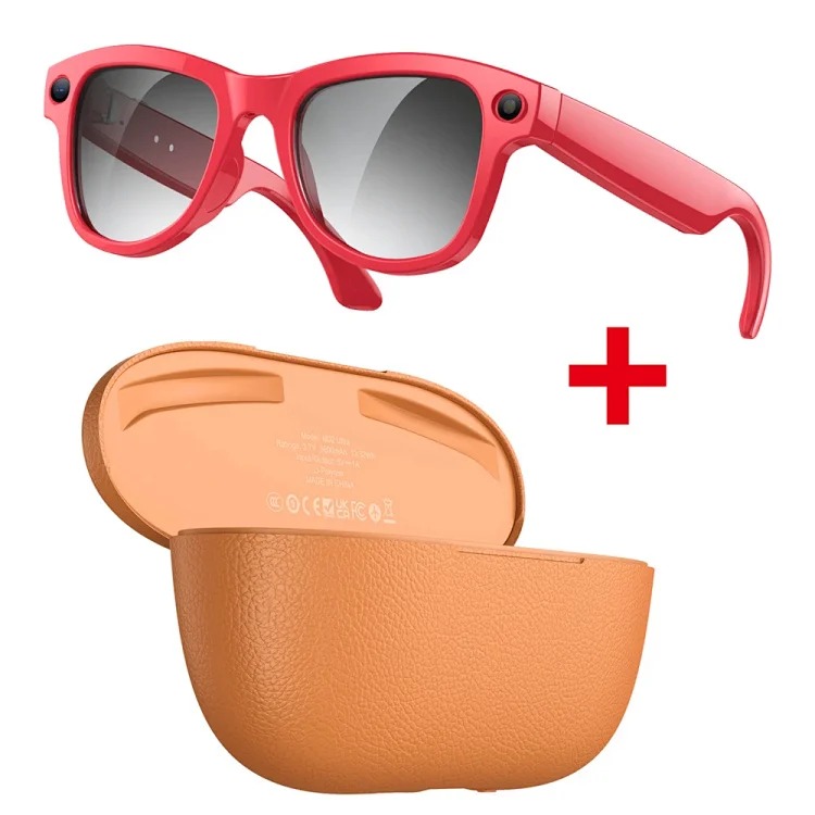 M02 Ultra black technology 8 million pixels reversible charging compartment smart glasses wifi viewing picture recognition translation