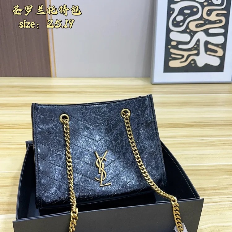 Tote bag, versatile and high-end, foldable box, can be worn on one shoulder or cross-body