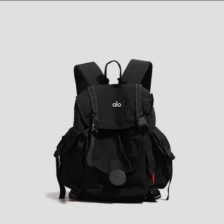 ALOYOGA 2025 new Japanese fashionable travel backpack for female college students, large-capacity casual mountaineering bag