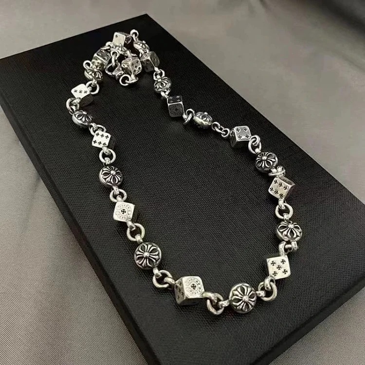 S925 sterling silver cross trouser chain