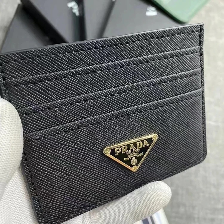 Leather postcard storage card holder image 2