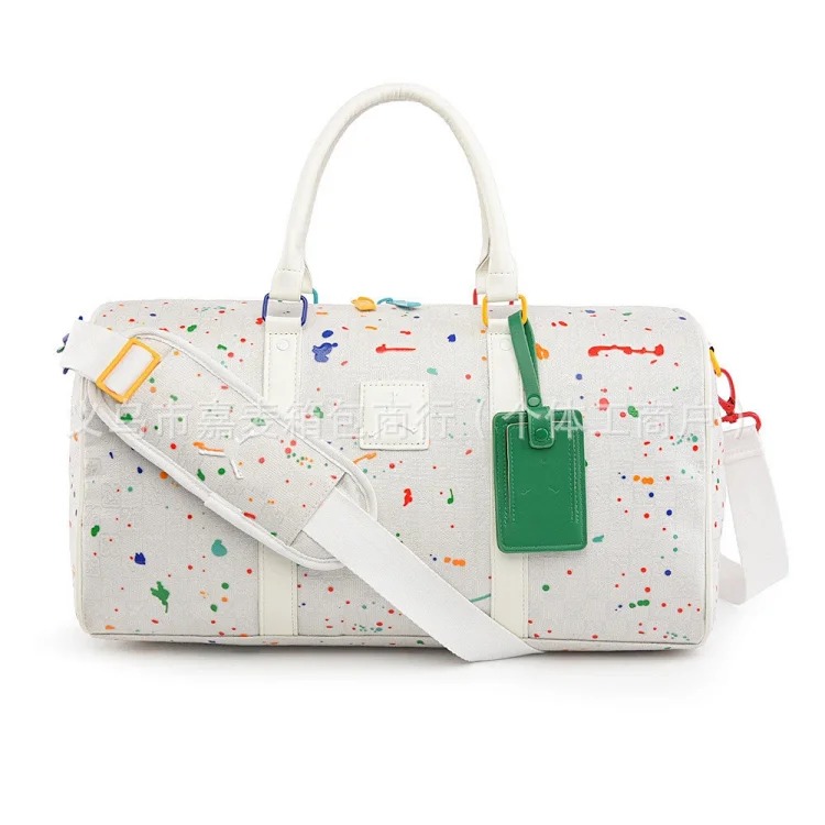 Cross-border new fashion brand shoulder bag large capacity crossbody bag popular Hong Kong style trendy travel bag outdoor fitness backpack