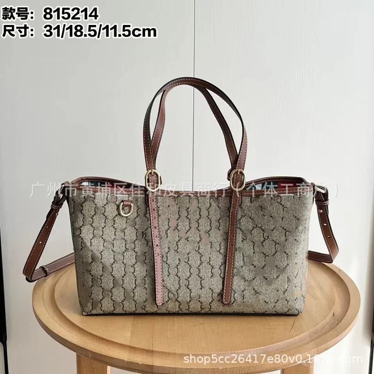 GG Tote Bag Emblem Series Shopping Bag High-end Commuting Handbag Large Capacity Armpit Large Bag Tote Bag image 2
