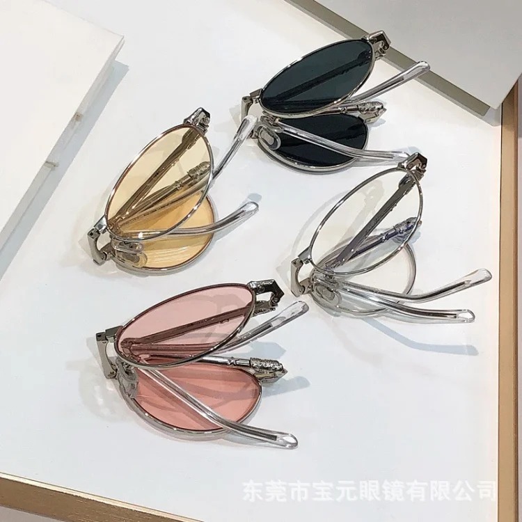 GM sunglasses, high-quality stars, same style, fashionable foldable sunglasses, easy to carry, can be worn with myopia, wholesale from manufacturers