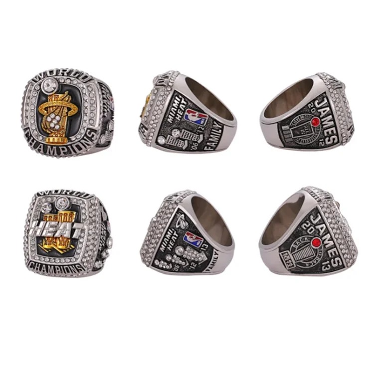 Amazon 4-piece set 2020 NBA James Lakers Cavaliers championship ring four crown ring integrated flip cover