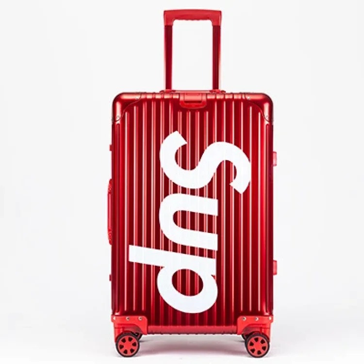 Aluminum magnesium alloy suitcase universal wheels business metal hard suitcase 20-inch boarding case