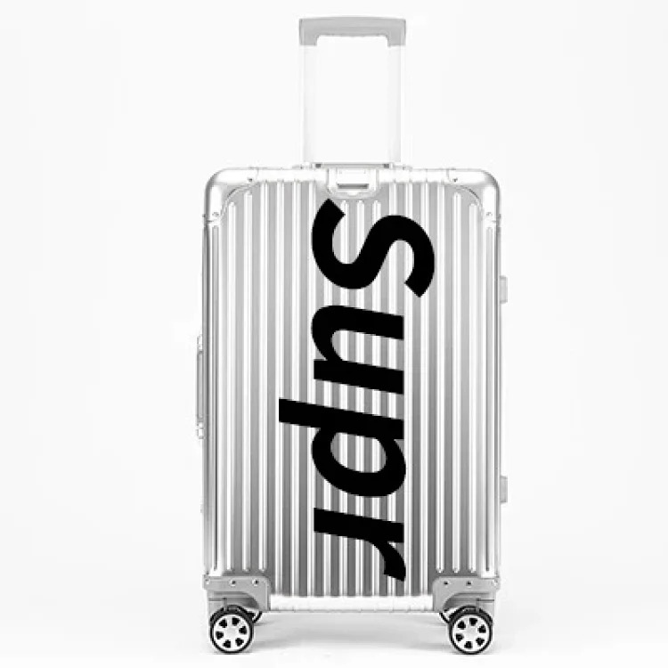 Aluminum magnesium alloy suitcase universal wheels business metal hard suitcase 20-inch boarding case