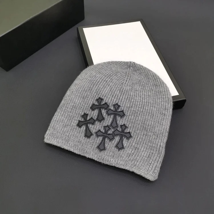 Cross loose pile hat knitted hat cold hat