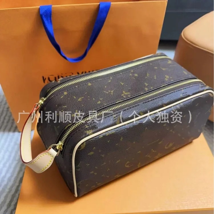 Louis Vuitton Cross-border foreign trade Guangzhou high-quality presbyopia cosmetic toiletry bag lightweight shell bag travel storage bag portable waterproof washable